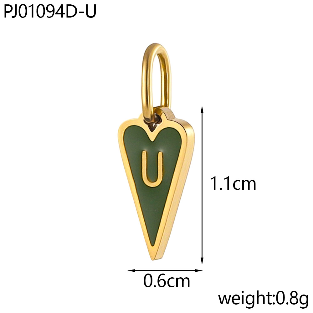 Oil drop letter-u