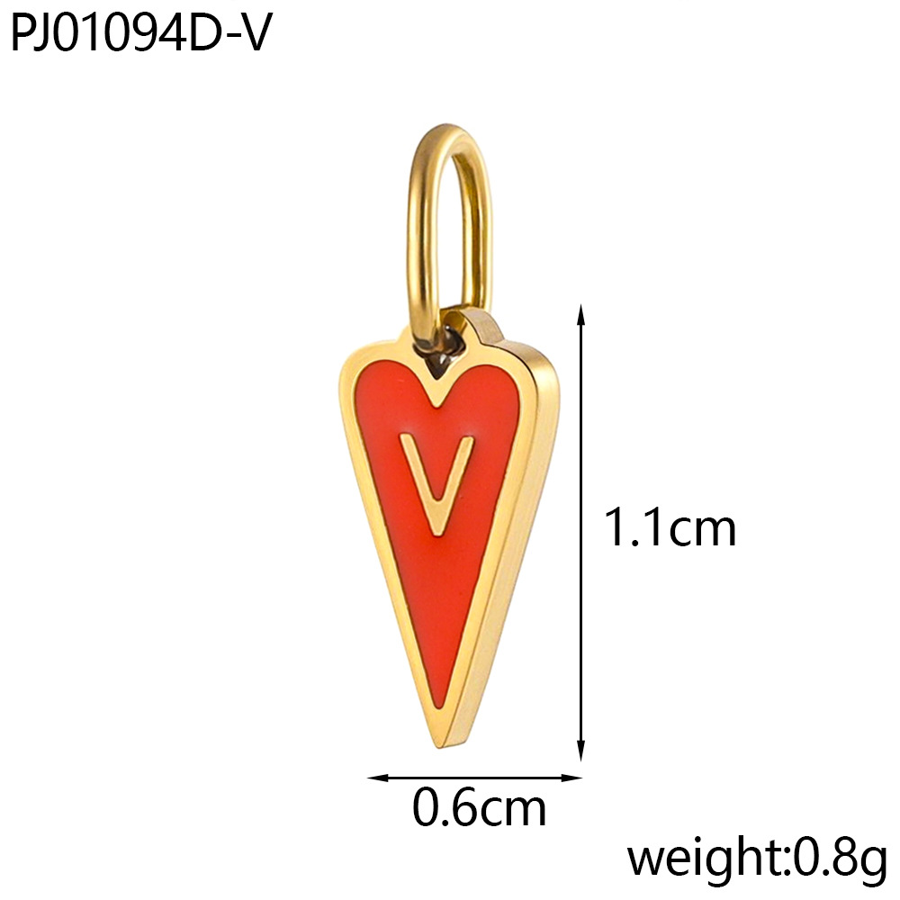 Oil drop letter-v