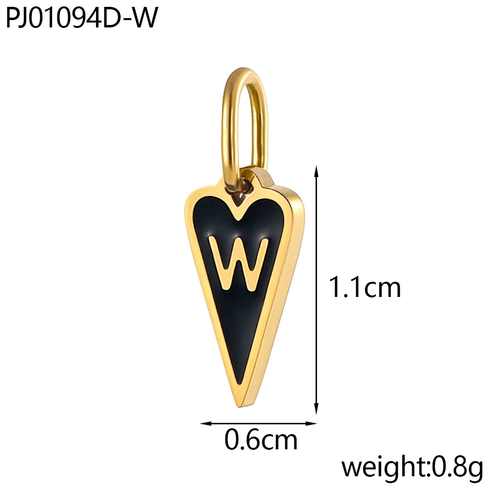Oil drop letter-w
