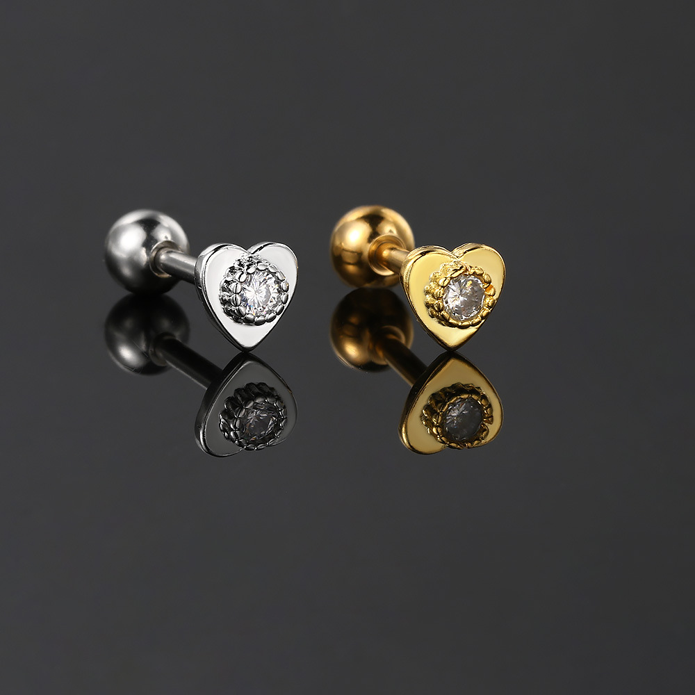 Heart shaped zircon style