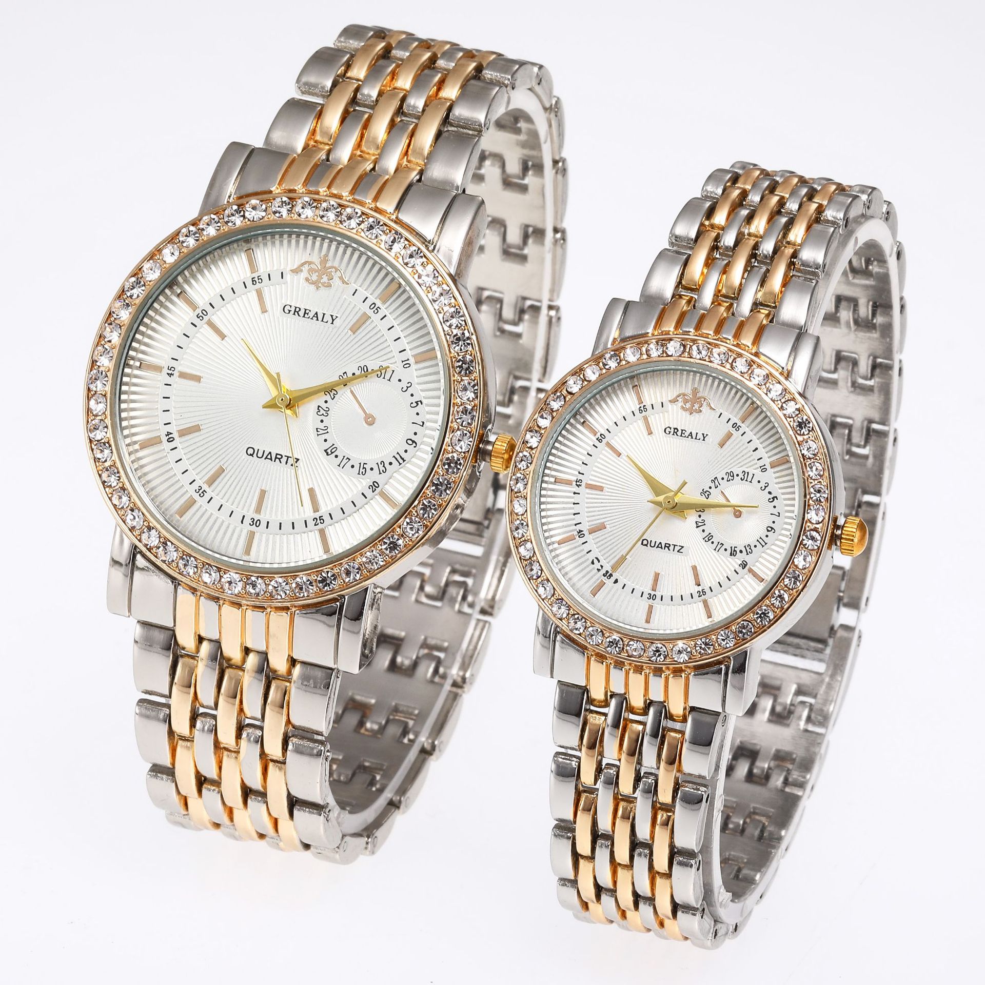 Men with gold and white face