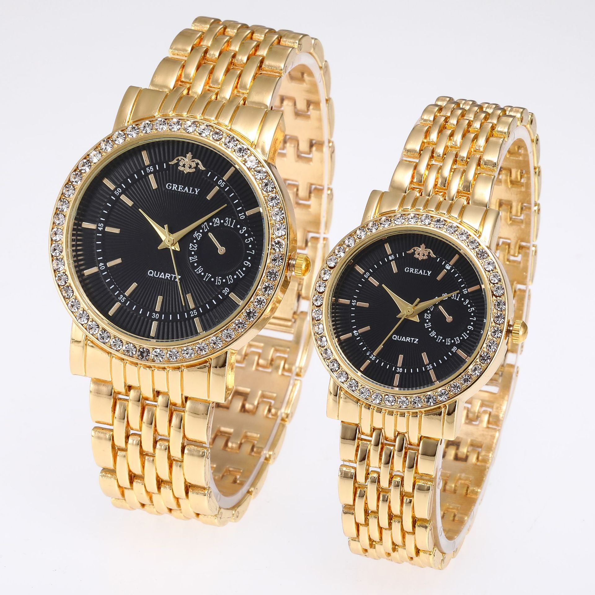 Men s gold and black