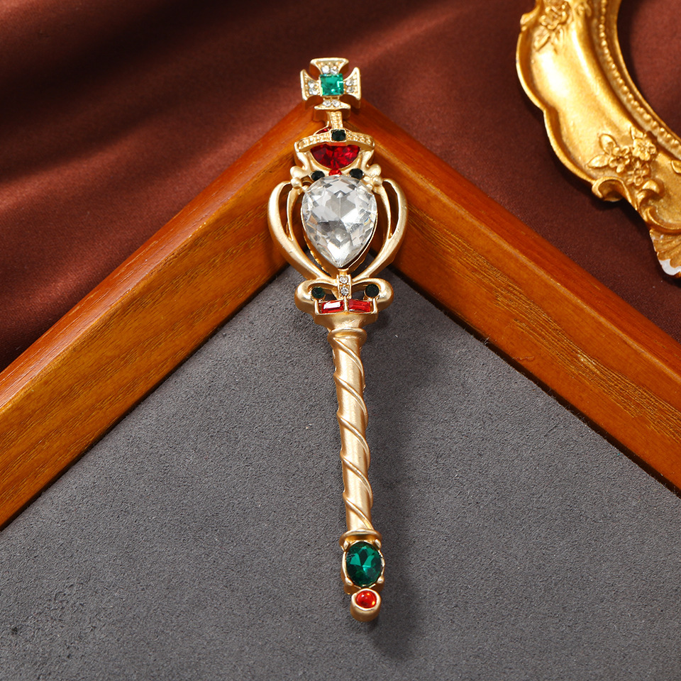 Matte gold scepter