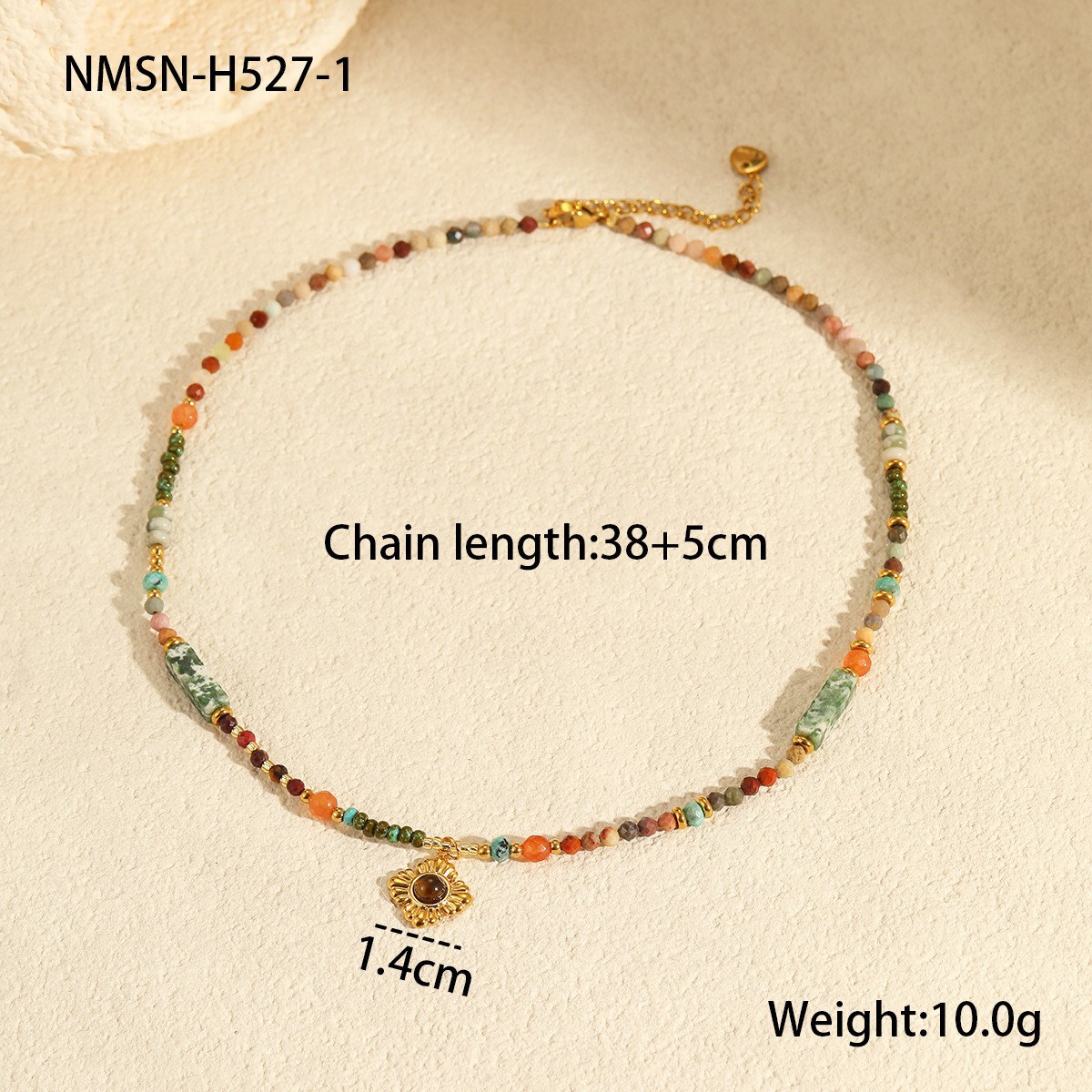 Nmsn-h527-1 tiger eye pendant necklace
