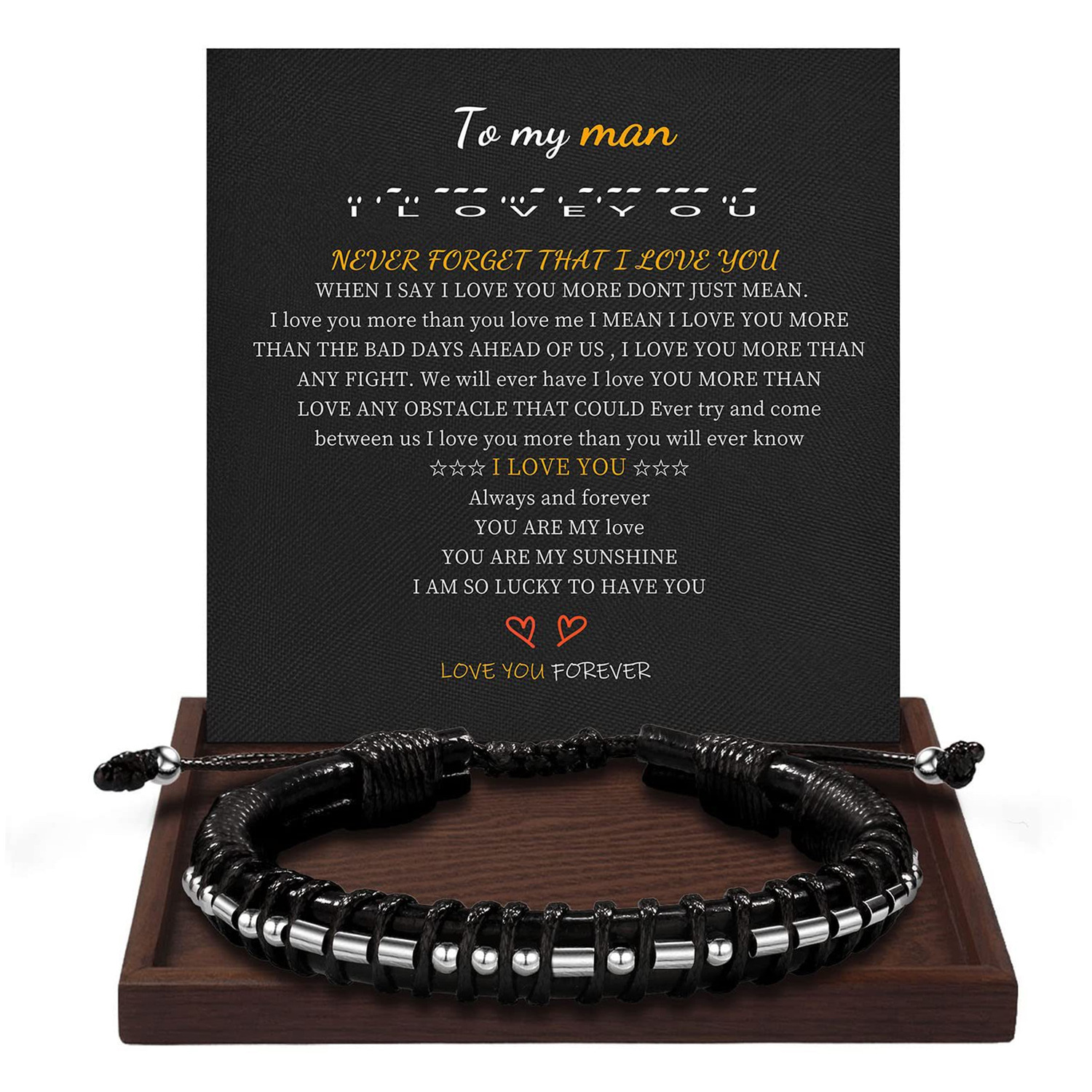 Bracelet   To my man card