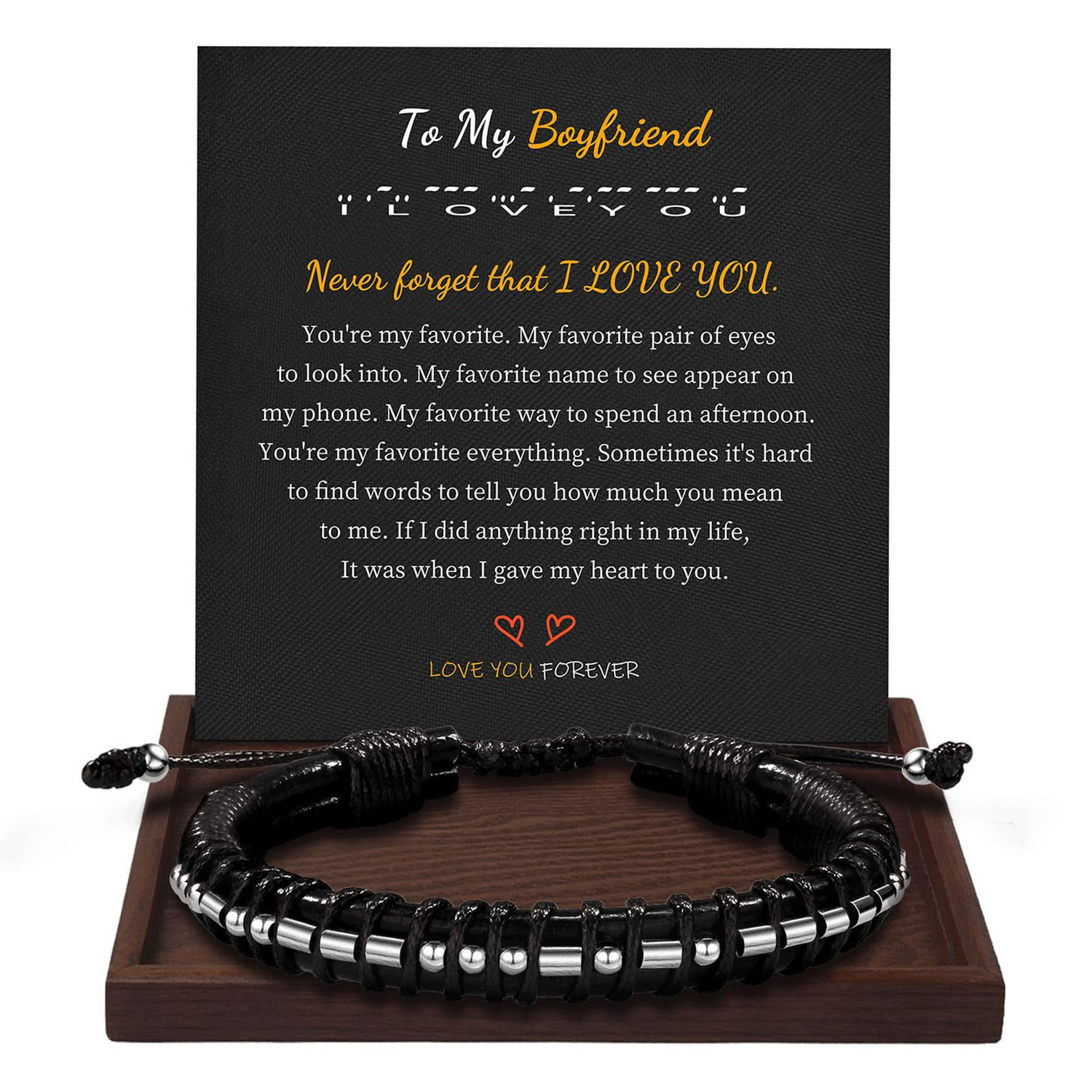 Bracelet   To my Boyfriend card