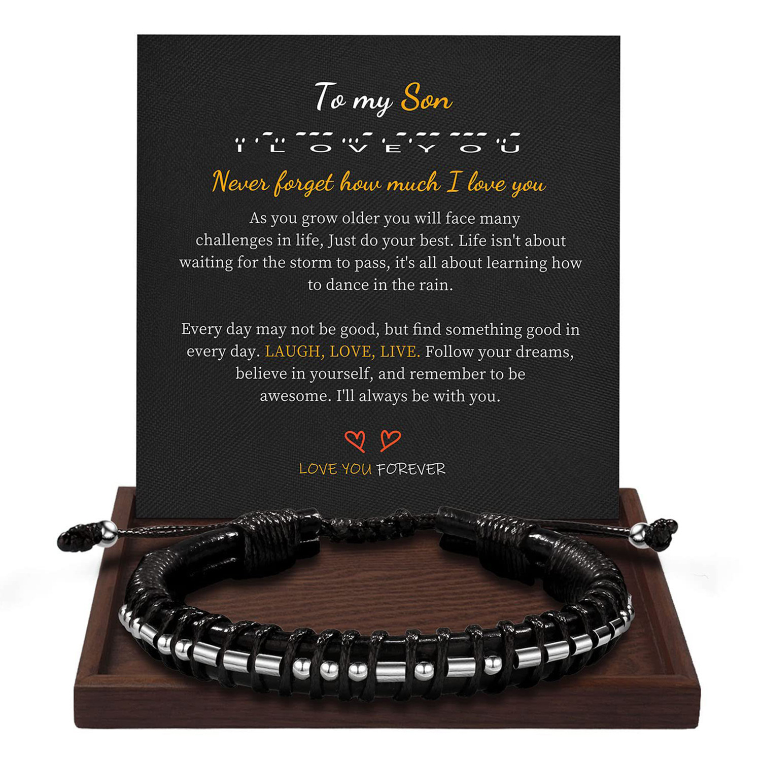 Bracelet To my Son Card