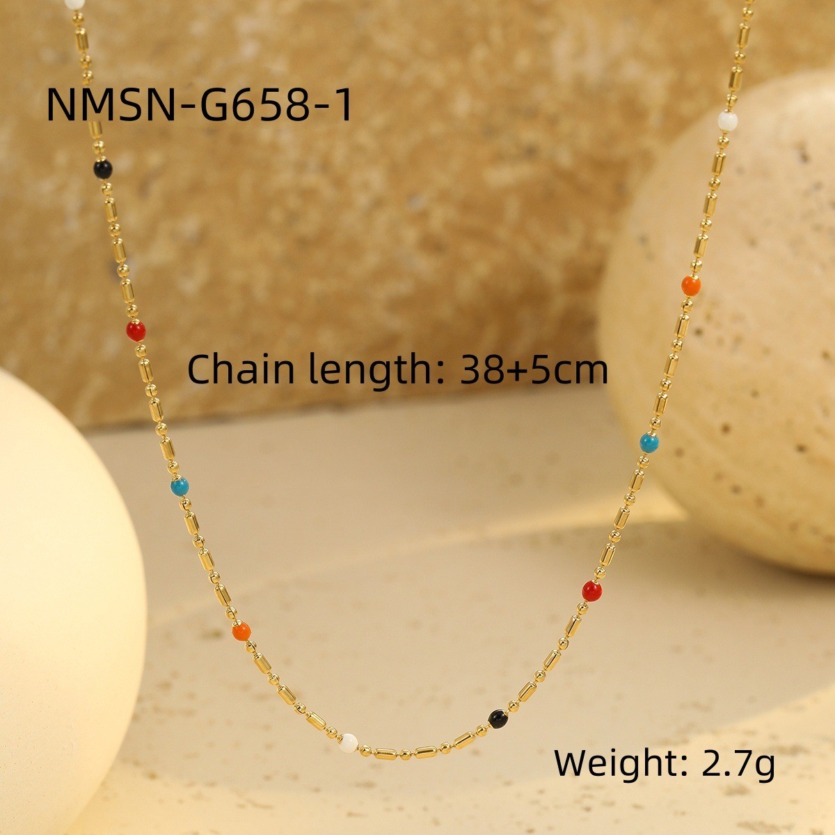 Nmsn-g658-1 gold colored rice beads