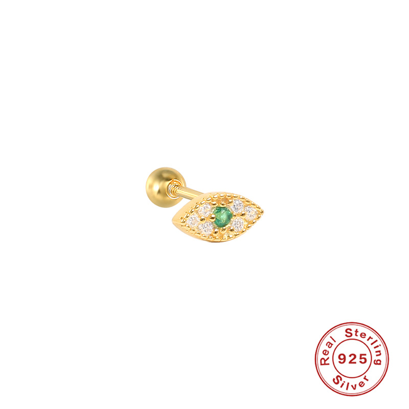 Gold Single-Green Diamond