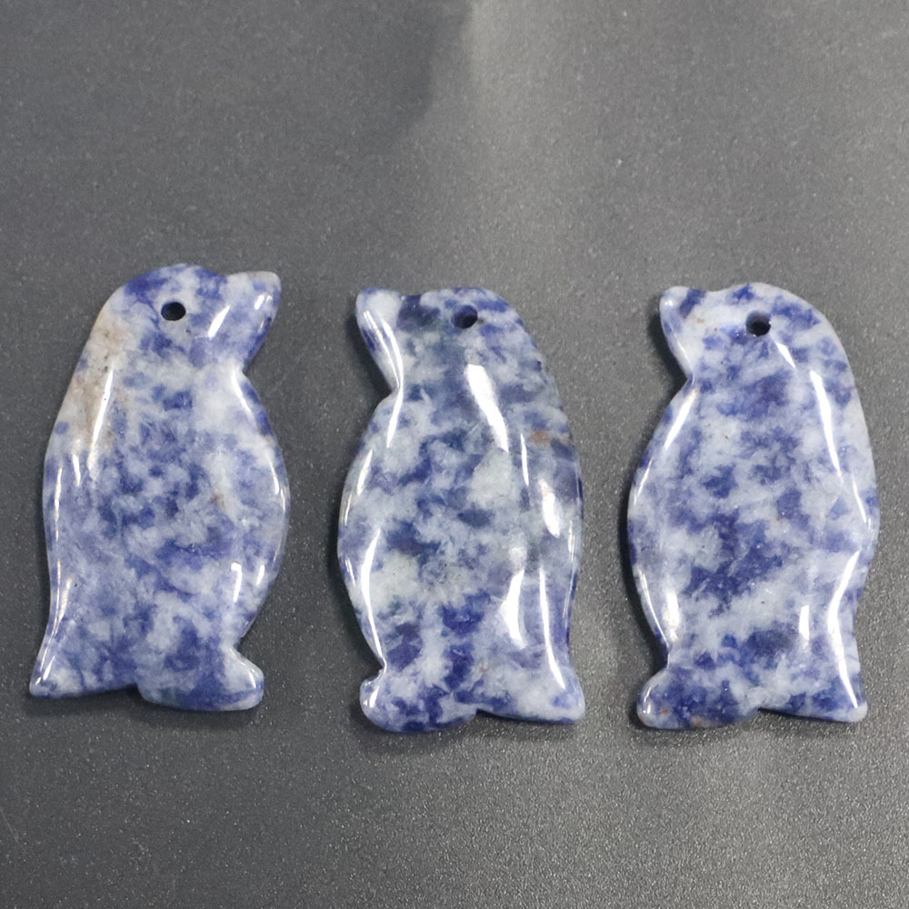 White spot blue sodalite