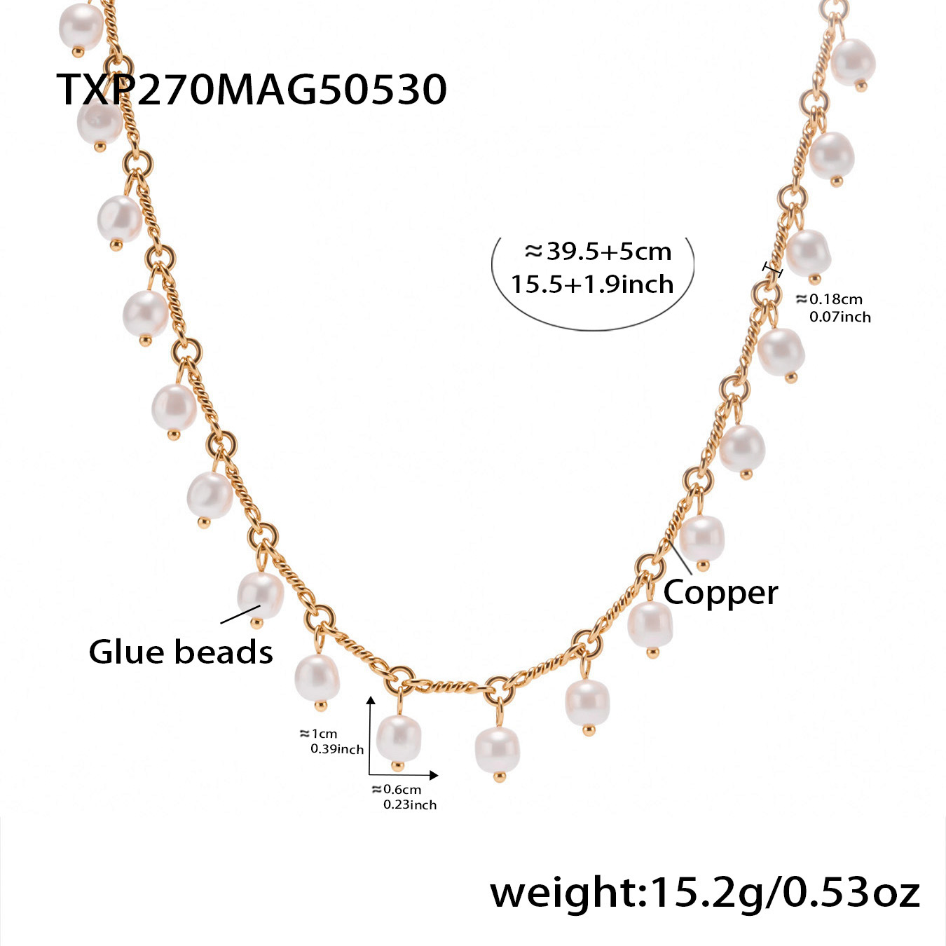 Round bead necklace