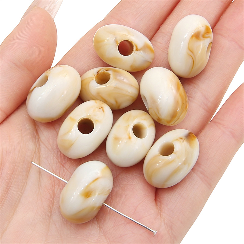 light brown big yibei beads 21x 14mm/ aperture about 5mm 5/bag (about 12g