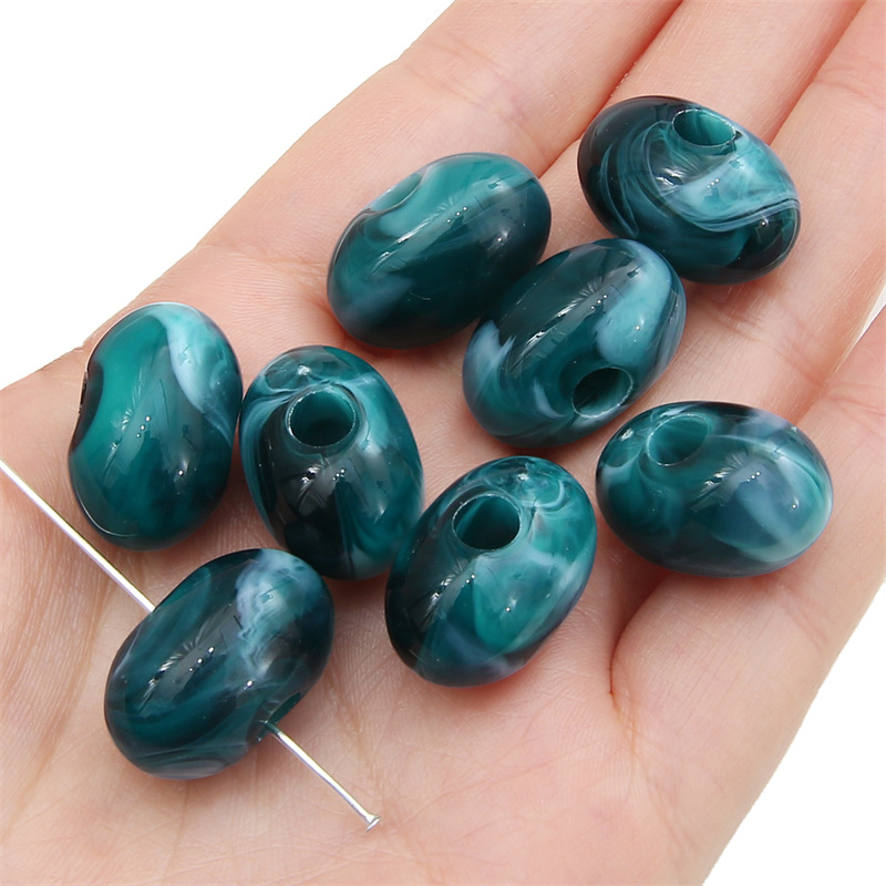 Dark dark green big Ebei beads 21x 14mm/ aperture about 5mm5/bag (about 12g