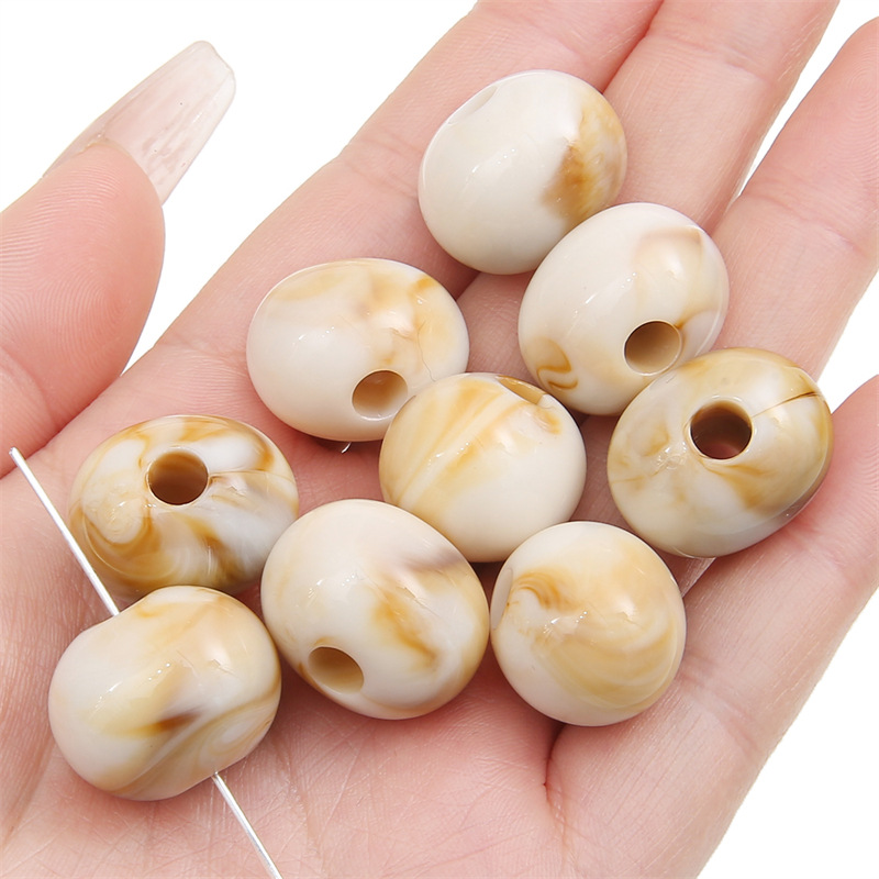 Large package light brown ibebe beads 20x 17mm/ aperture about 5mm 500 g/bag