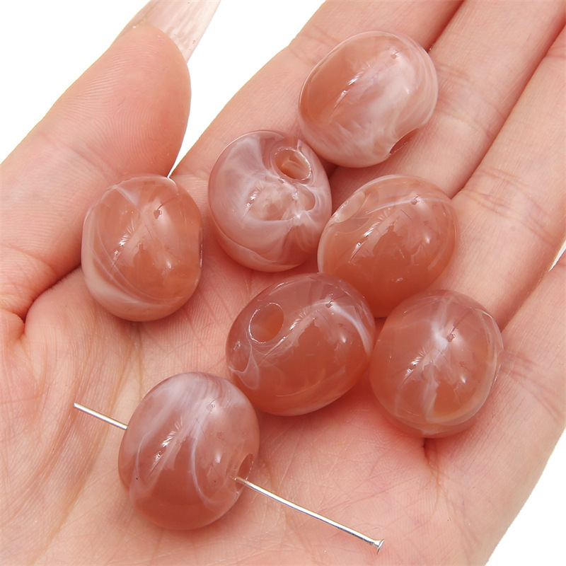 Large package bean paste red hole Ebei beads 20x 17mm/ aperture about 5mm 500 g/bag