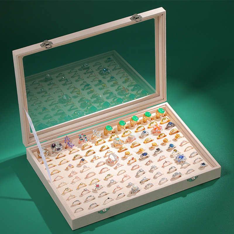 [Hundred ring box] Beige