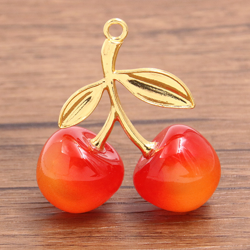 Golden orange cherries
