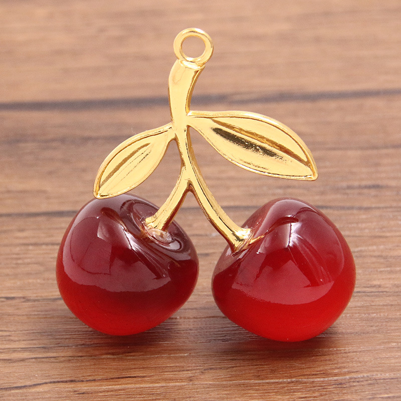 Golden and red cherries