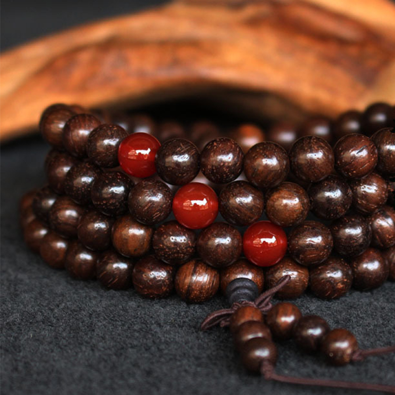 8mm * 108pcs beads with agate spacer