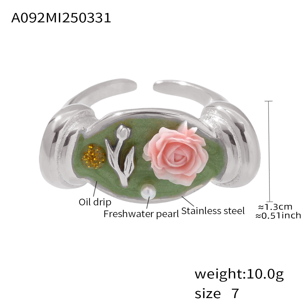 A092-steel color pink rose