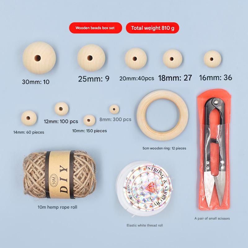 Big 15 wooden beads boxed two