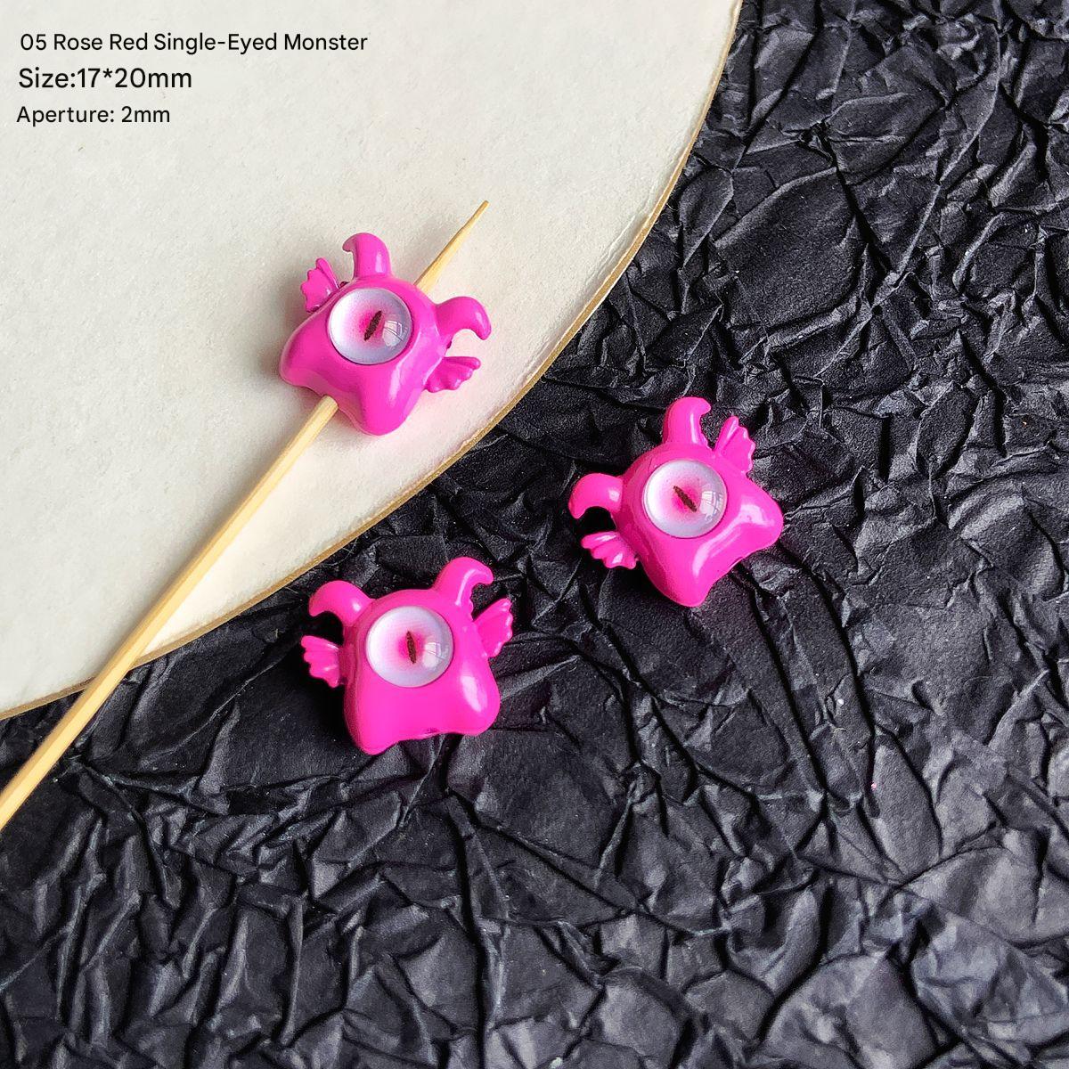 05/17x20mm/ rose pink one-eyed little monster (1)