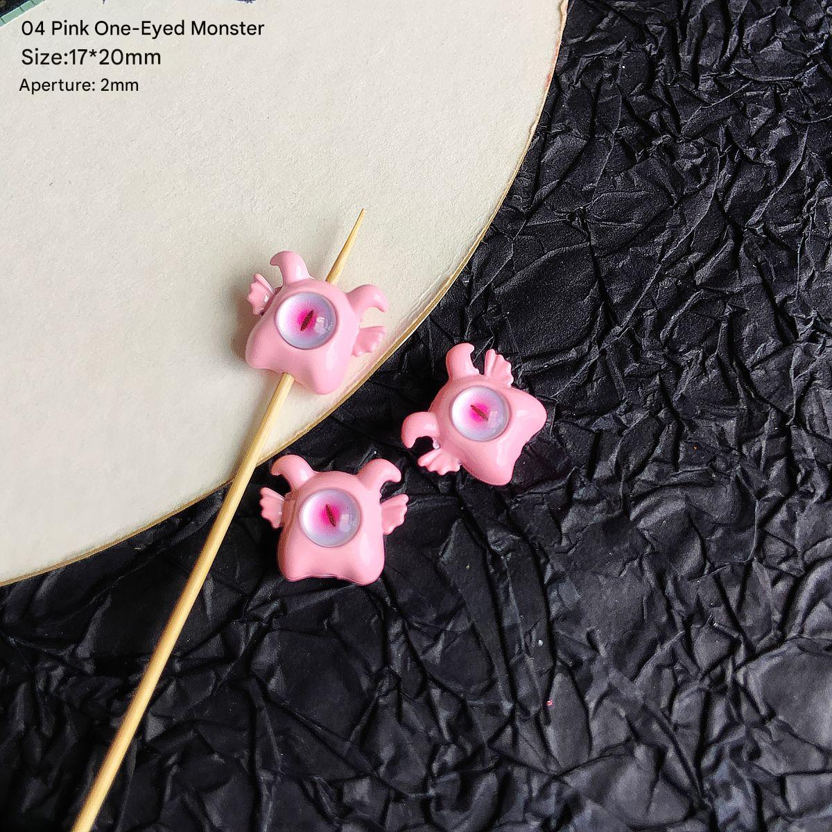 04 /17x20mm/pink one-eyed little monster (1)