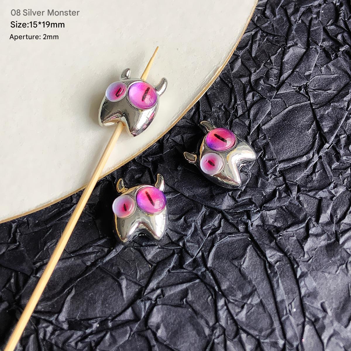 08/19x15mm/ silver Little Monsters (1)