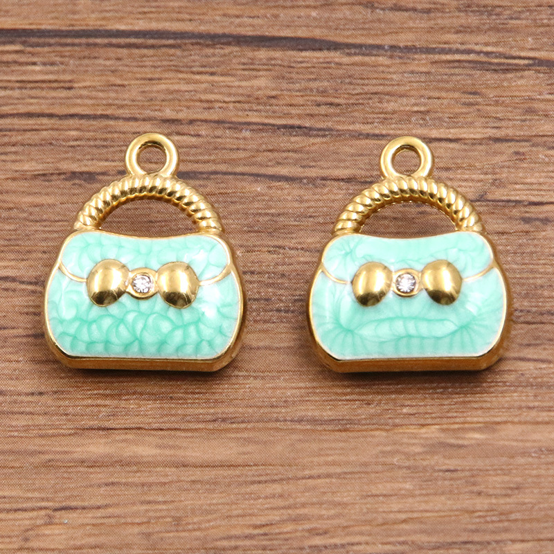 4号绿色包包 17X19mm 6.3g