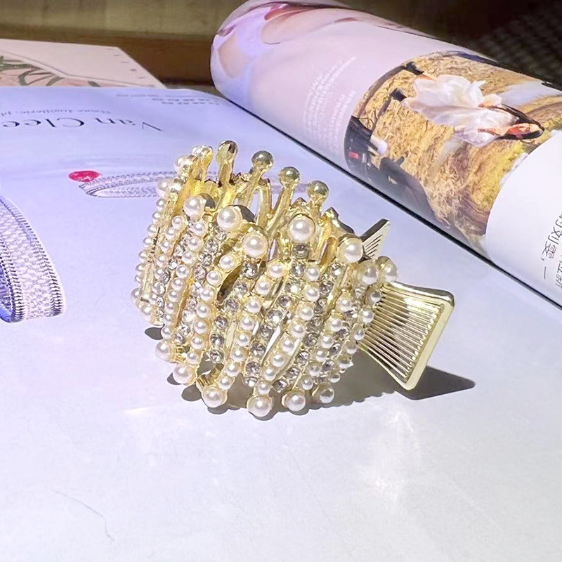 Gold Pearl Rhinestone