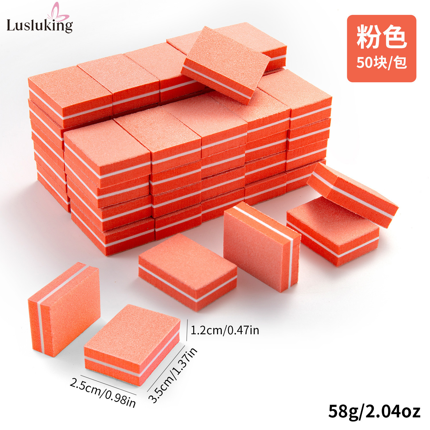 Orange mini tofu cubes (50 pieces per pack)