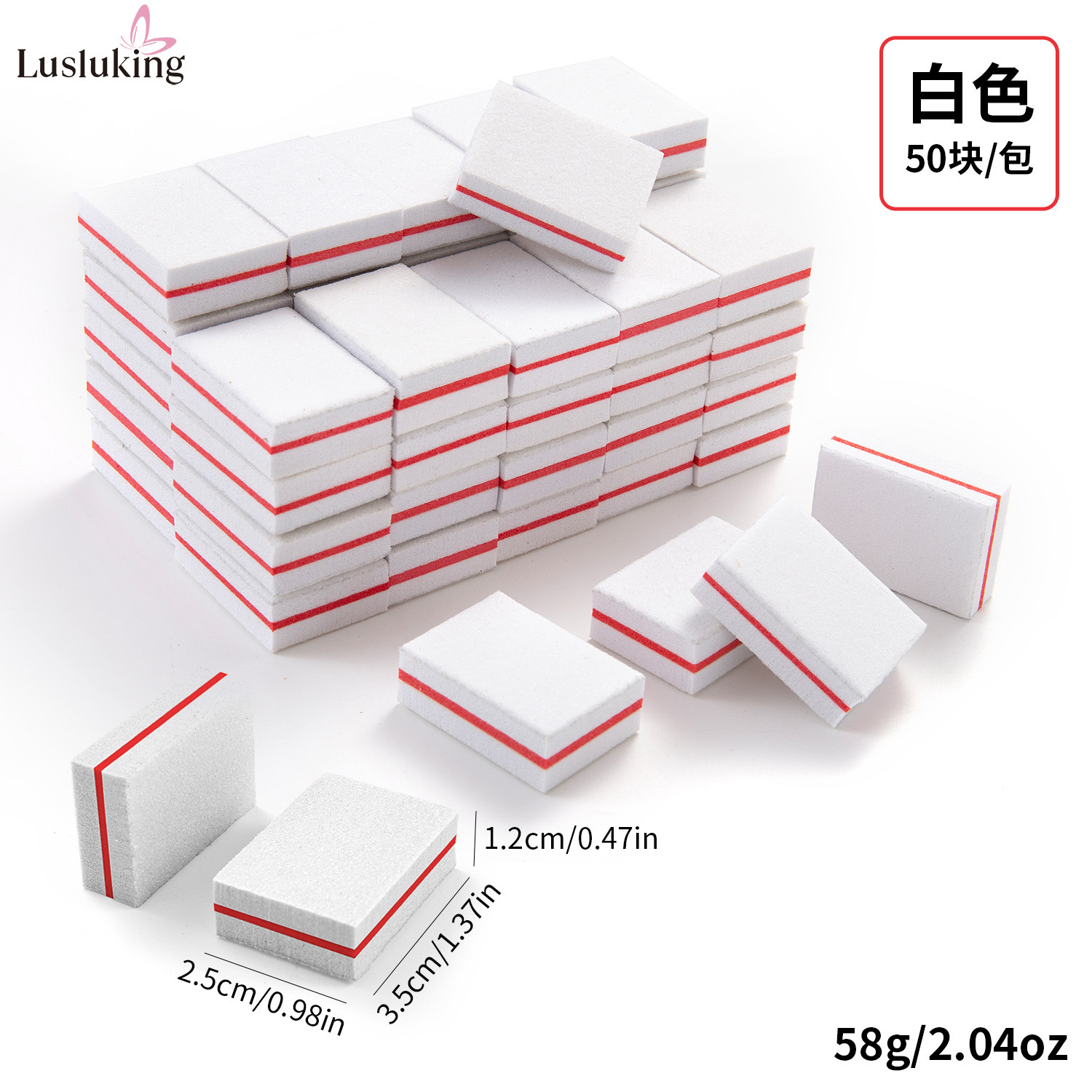 White mini tofu cubes (50 pieces per pack)
