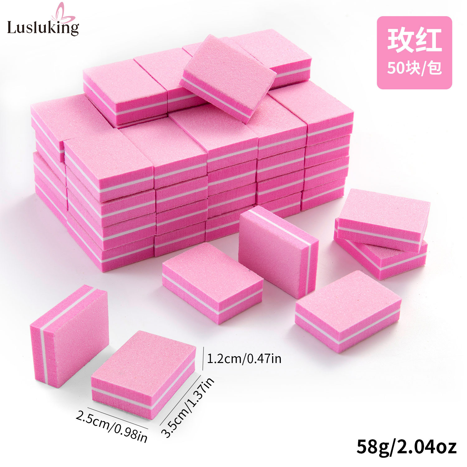 Rose red mini tofu cubes (50 pieces per pack)