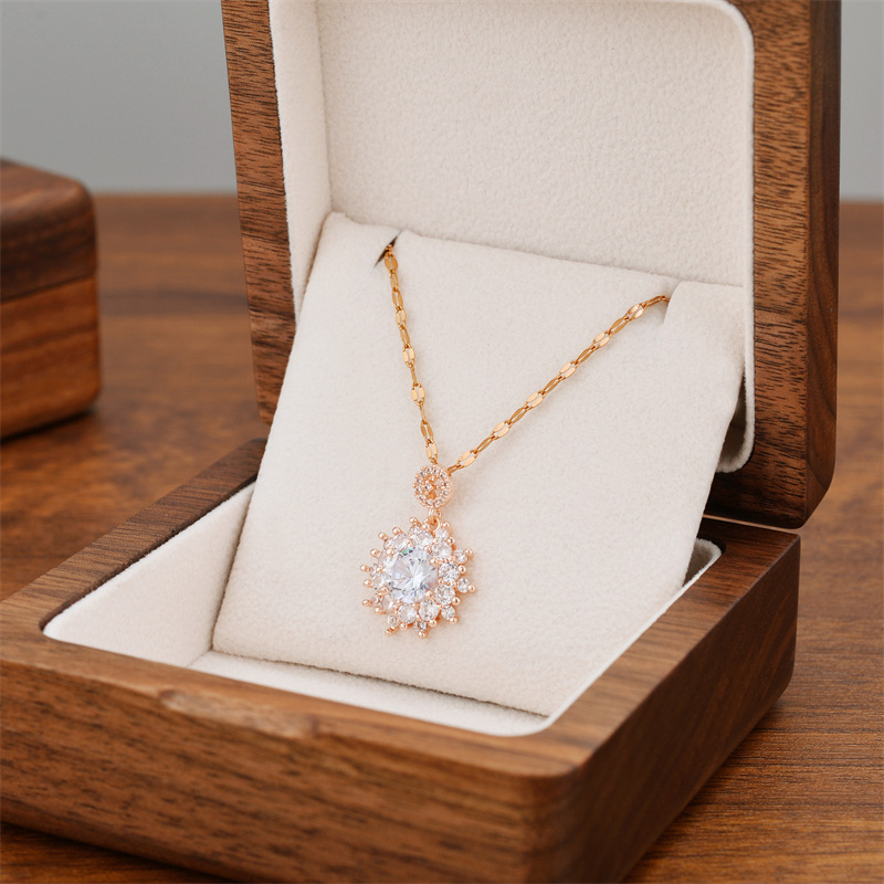 X8992-rose gold lip chain