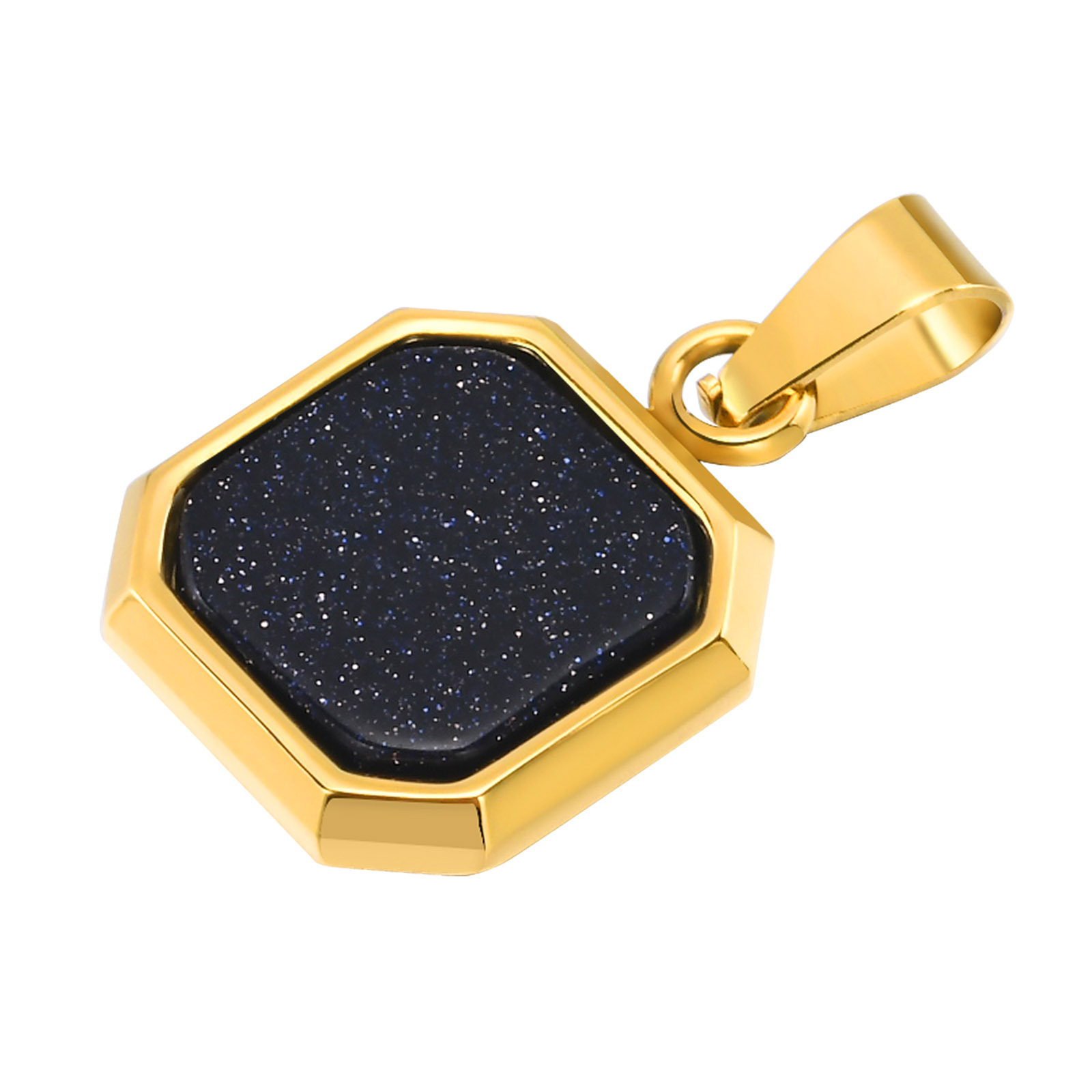 Blue Goldstone Pendant
