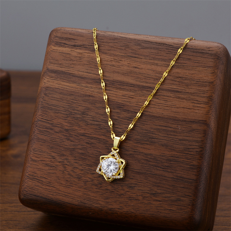 X9027-Golden lip chain