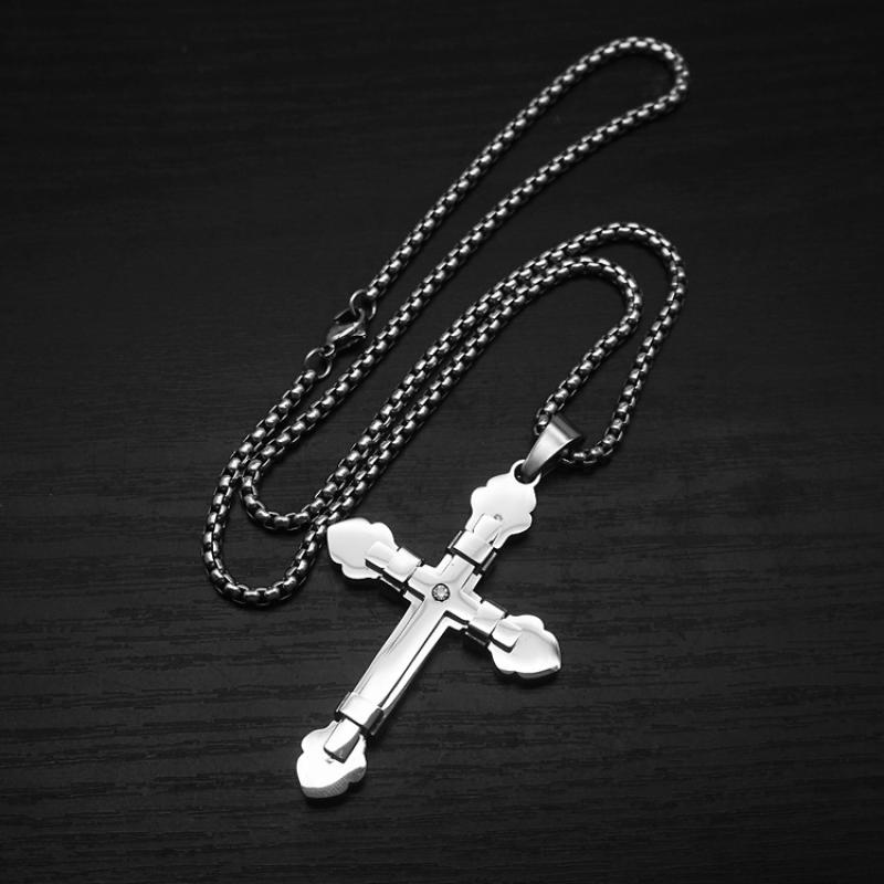 Steel color with 60cm square pearl chain