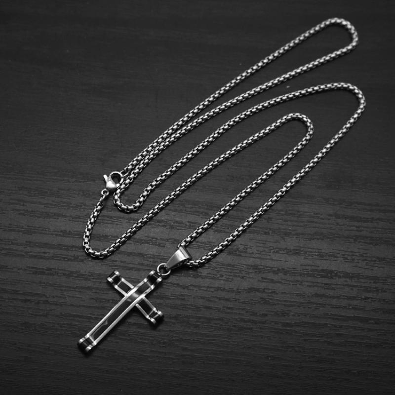 Black with 2mm55cm square pearl chain