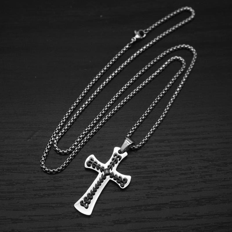 Black with 2mm55cm square pearl chain