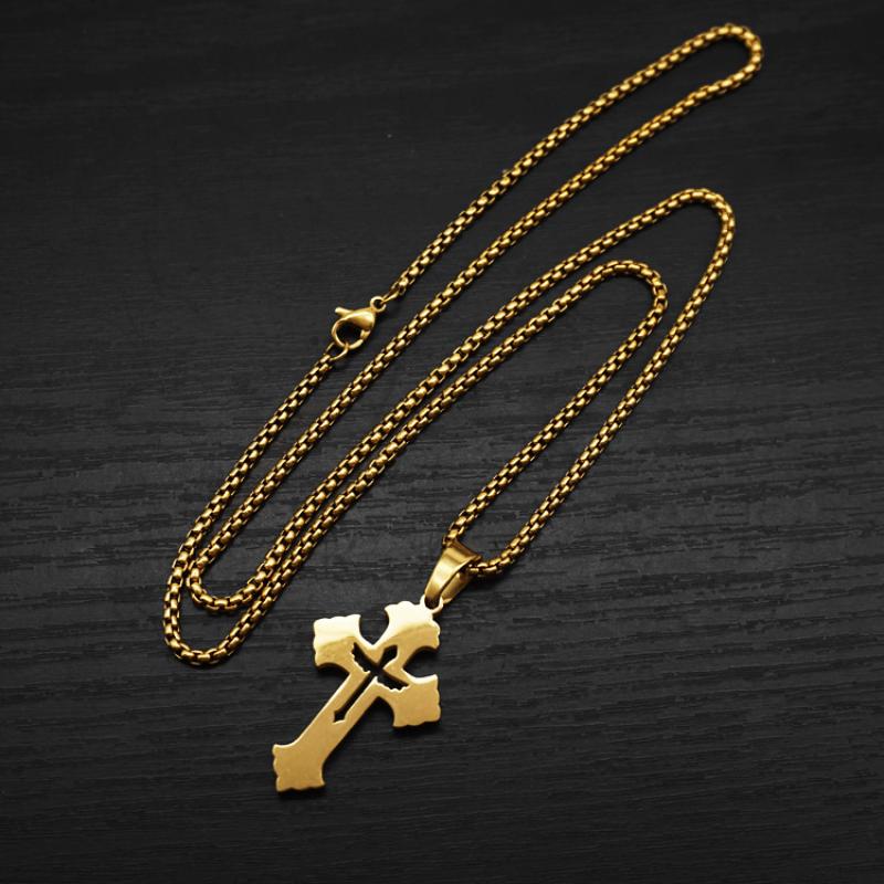 Model a gold with 2mm55cm square pearl chain