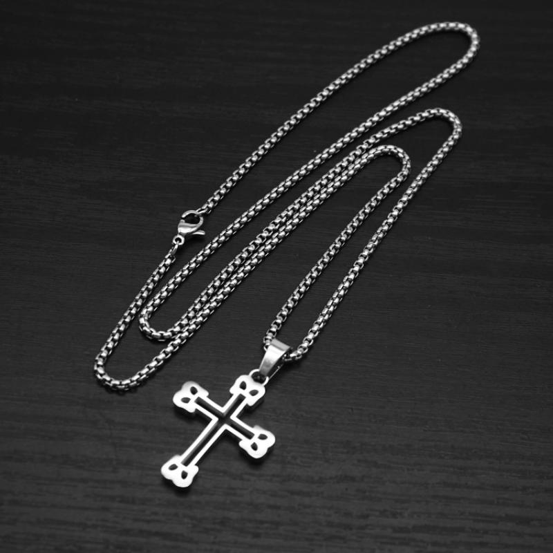 Model b steel color with 2mm55cm square pearl chain