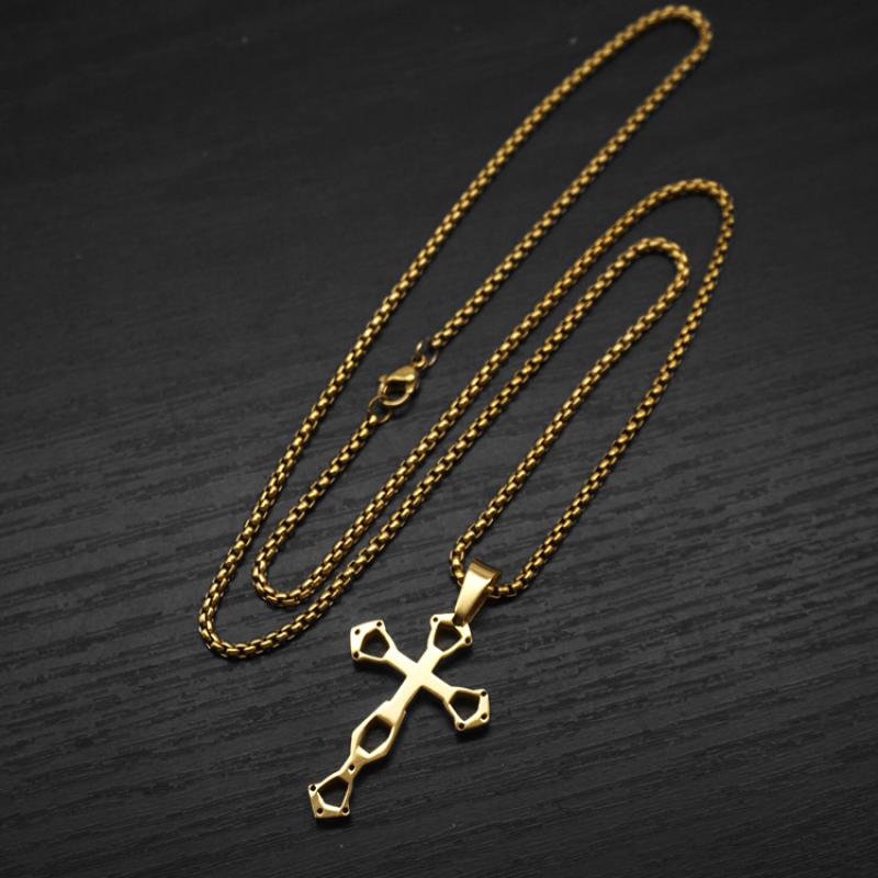 Model a gold with 2mm55cm square pearl chain