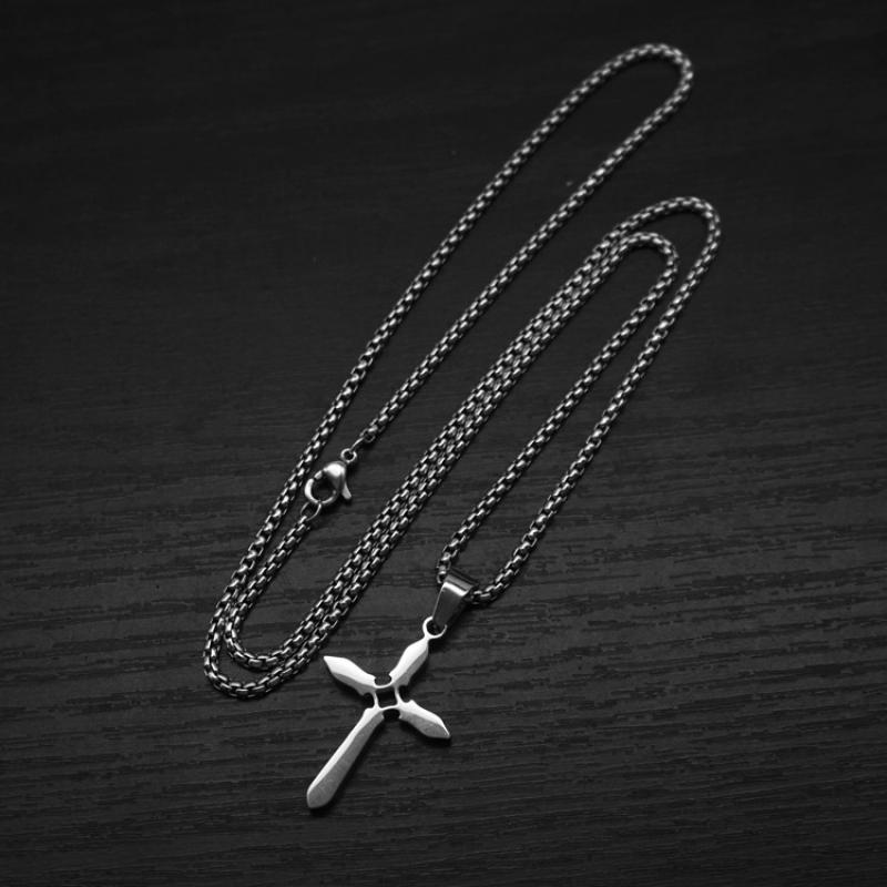 Model b steel color with 2mm55cm square pearl chain