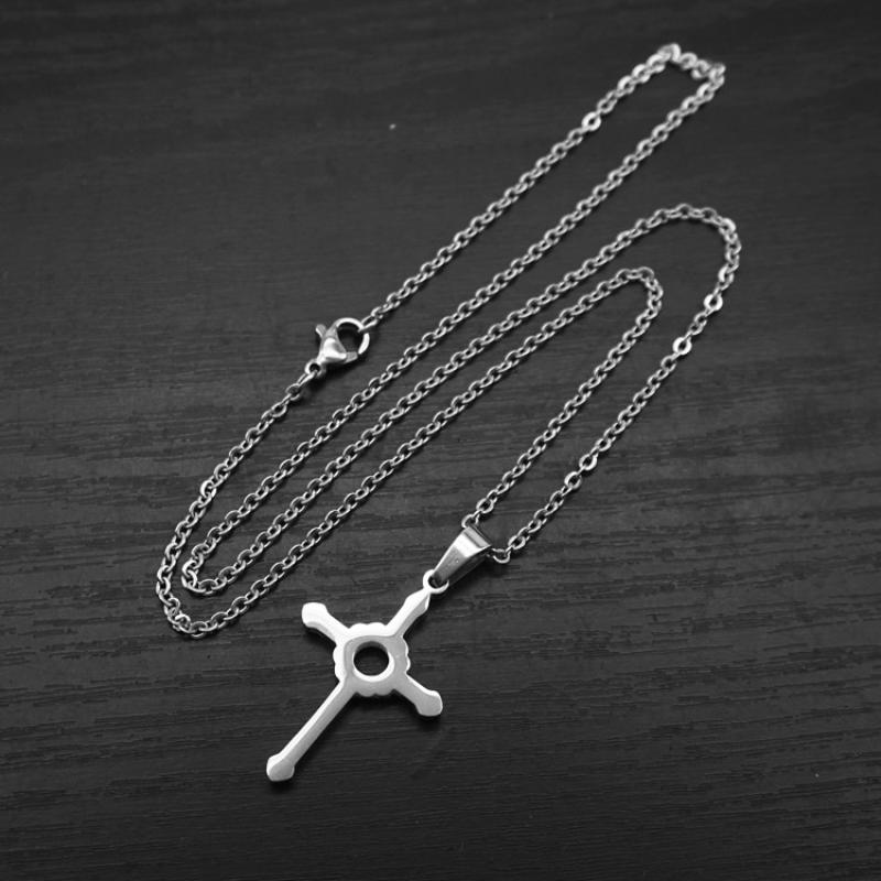 C style steel color with 2mm50cmo chain