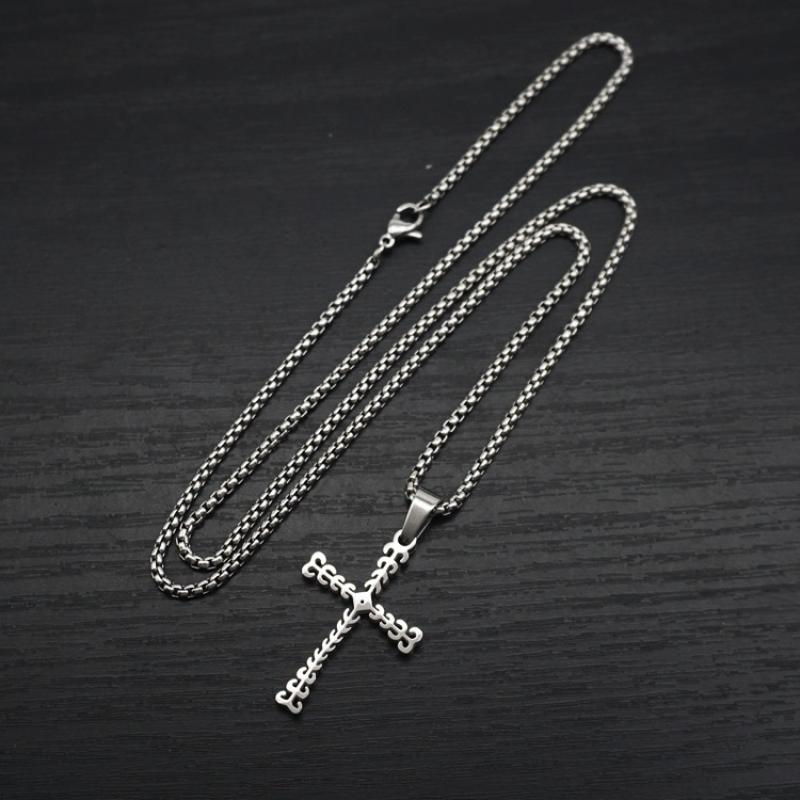 Type a steel color with 2mm55cm square pearl chain
