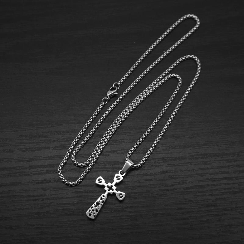 Model b steel color with 2mm55cm square pearl chain