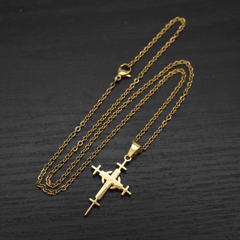 C style gold with 2mm50cmo chain