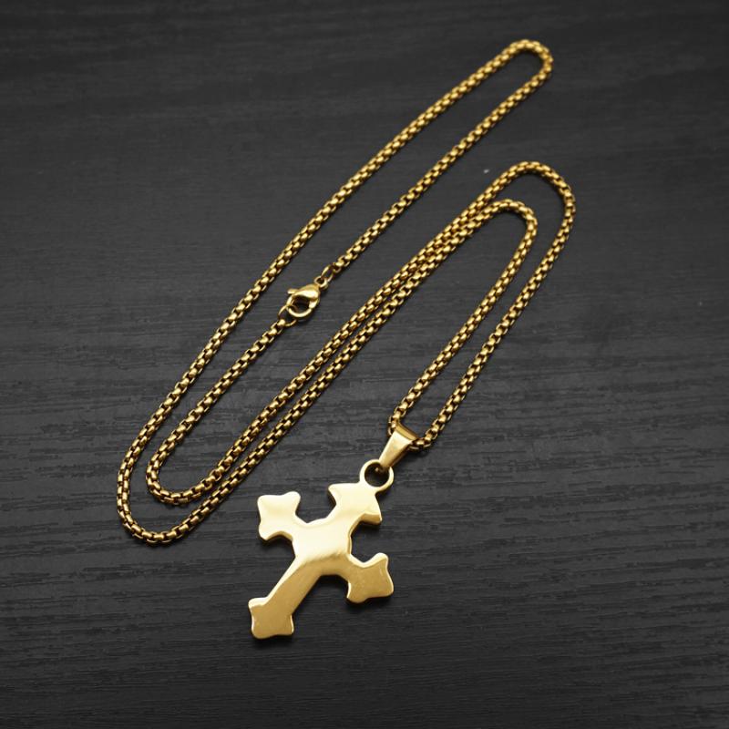 C style gold with 2mm55cm square pearl chain