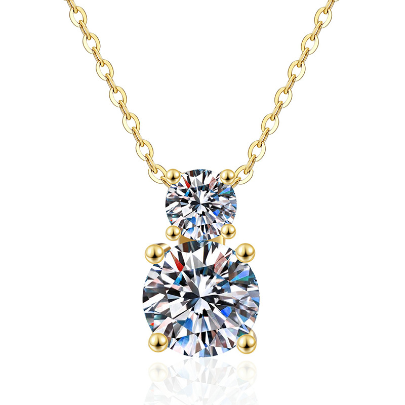 1.3 carat d color white moissanite
