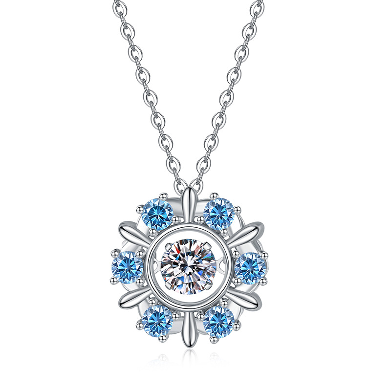 0.5-carat moissanite (blue stone)